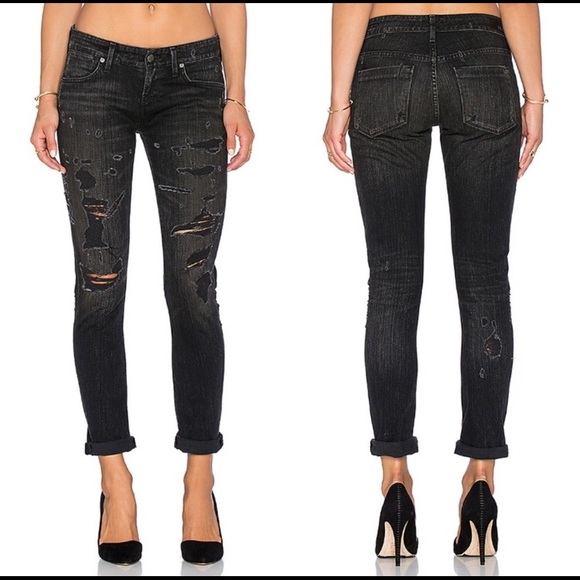Agolde Denim - NWT Agolde Chloe Low Rise Slim Distressed Jeans
